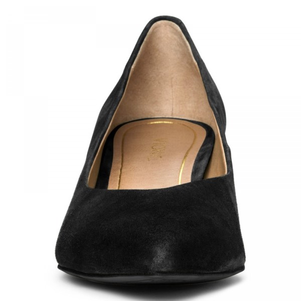 Vionic Heels Ireland - Josie Kitten Heel Black - Womens Shoes Online | XUWOY-3608